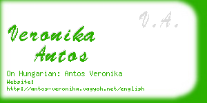 veronika antos business card